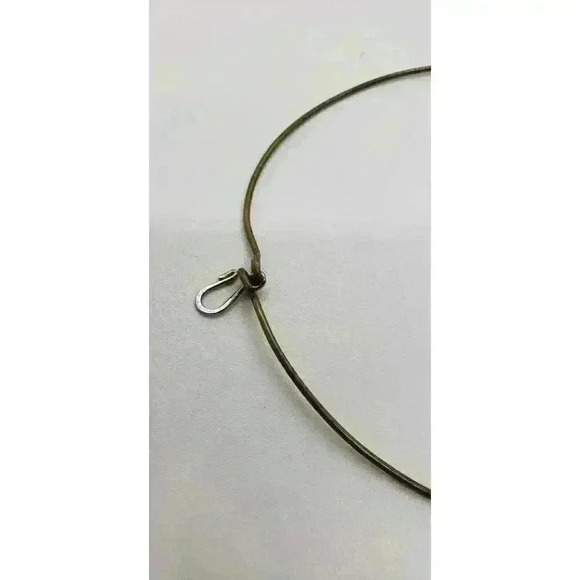 Vintage MCM Necklace Choker Brutalist Primitive Silver Copper Bronze Artist Made - Picture 6 of 8